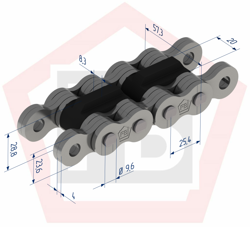 Flyerkette BL0844CPIW20