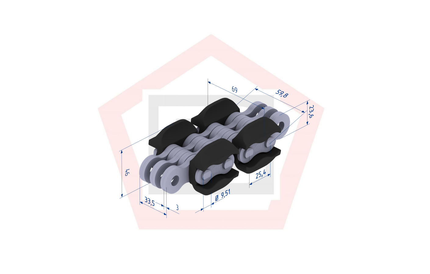 Flyerkette BL0846GU