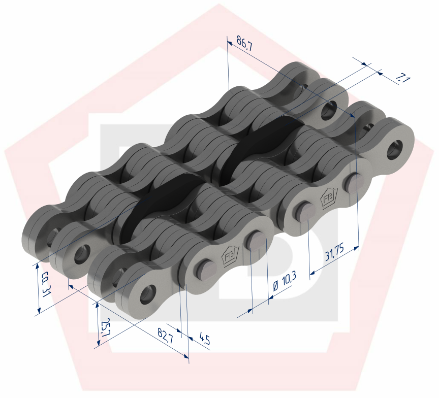 Flyerkette LL2088CPI auf Coil