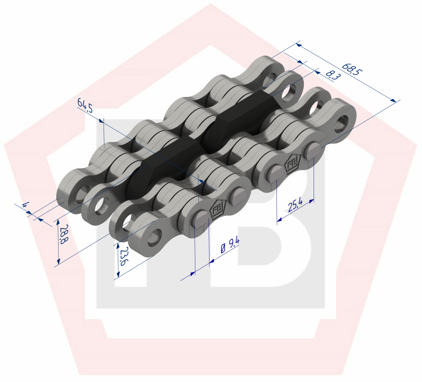 Flyerkette BL0866CPI auf Coil